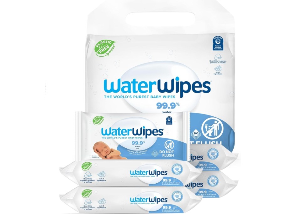 WaterWipes Baby Wipes 60-Count 5-Pack