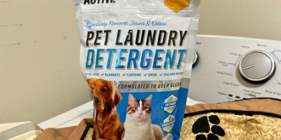 Active Pet Laundry Detergent 64 Loads Just $13.96 on Amazon | Uses Natural Enzymes to Remove Odors & Stains!