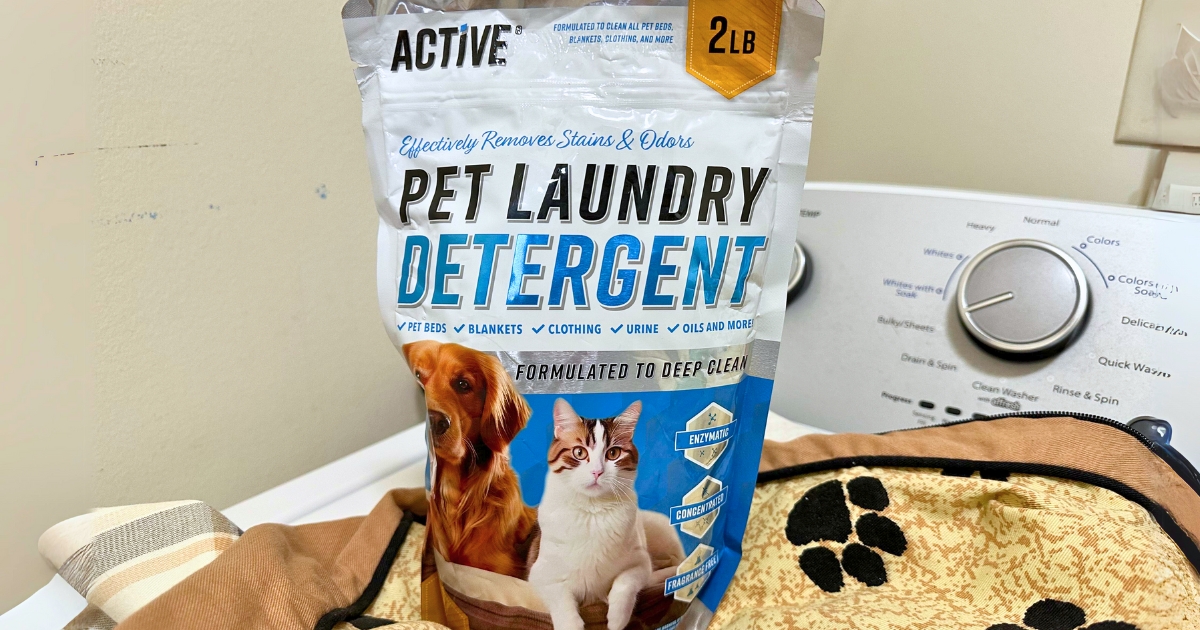 Active Pet Laundry Detergent Bag Only $10.89 Shipped on Amazon | Removes Odors & Stains!
