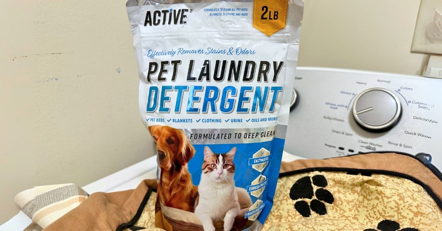 Active Pet Laundry Detergent Bag Only $11.57 Shipped on Amazon | Removes Odors & Stains!