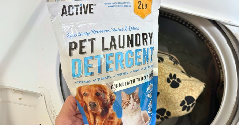 Active Pet Laundry Detergent Bag Only $11.57 Shipped on Amazon | Removes Odors & Stains!