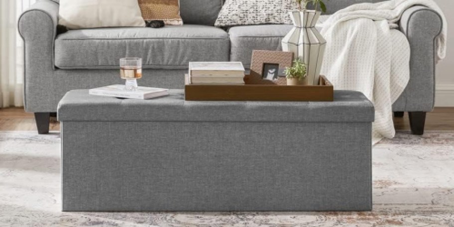 Folding Storage Ottoman Only $45.99 Shipped for Amazon Prime Members