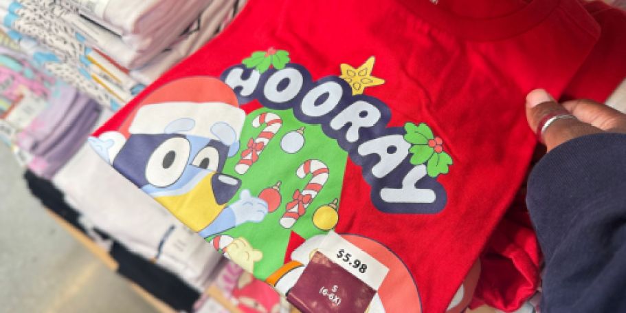 New Bluey & Grinch Walmart Graphic Tees Only $5.98 (These Won’t Last Long)