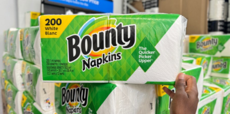 Bounty Napkins 200-Pack ONLY 48¢ After Walmart Cash