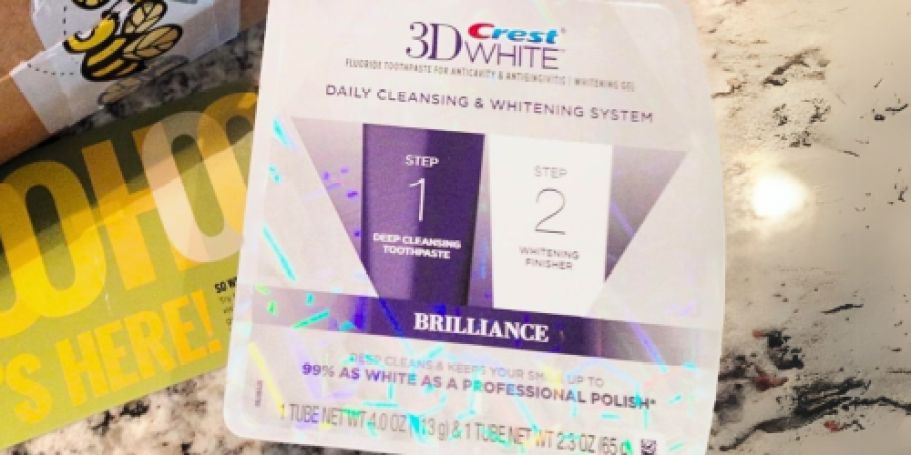 Crest 3D White Brilliance 2-Step Kit Just $9.59 on Amazon | Includes Toothpaste & Gel