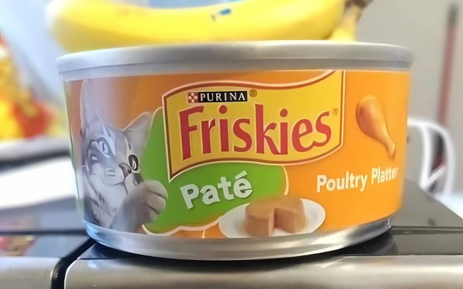 a can of friskies pate wet cat food