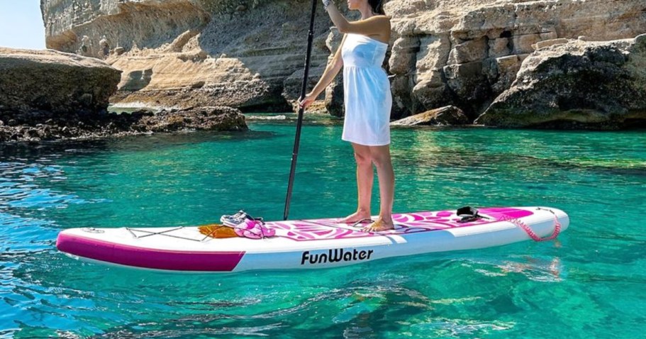 Inflatable Paddle Board + Accessories Only $88 Shipped on Amazon (Reg. $230)