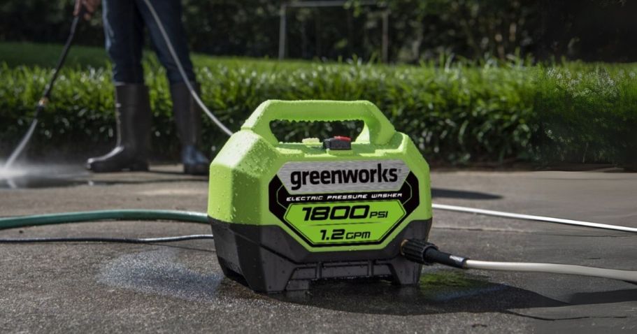 Greenworks Electric Pressure Washer $59 Shipped for Lowes Rewards Members (Reg. $139)