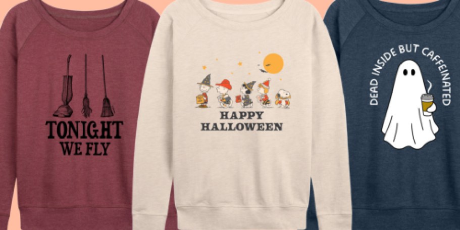 Women’s Halloween Pullovers from $16 on Kohls.online | Hocus Pocus, Snoopy, Disney & More