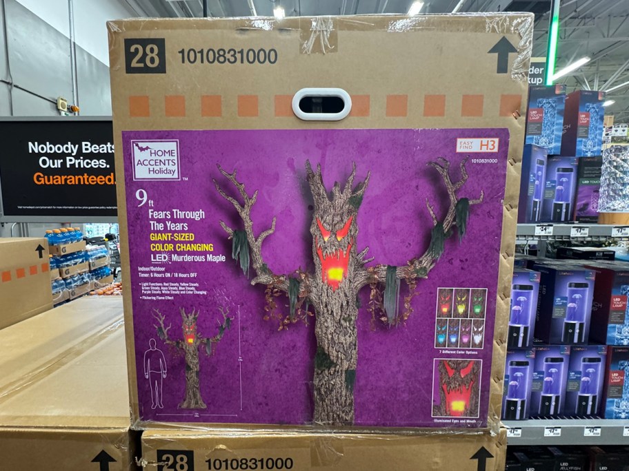 halloween tree box in home depot