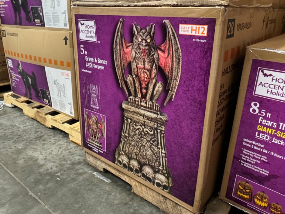 gargoyle halloween statue box in home depot