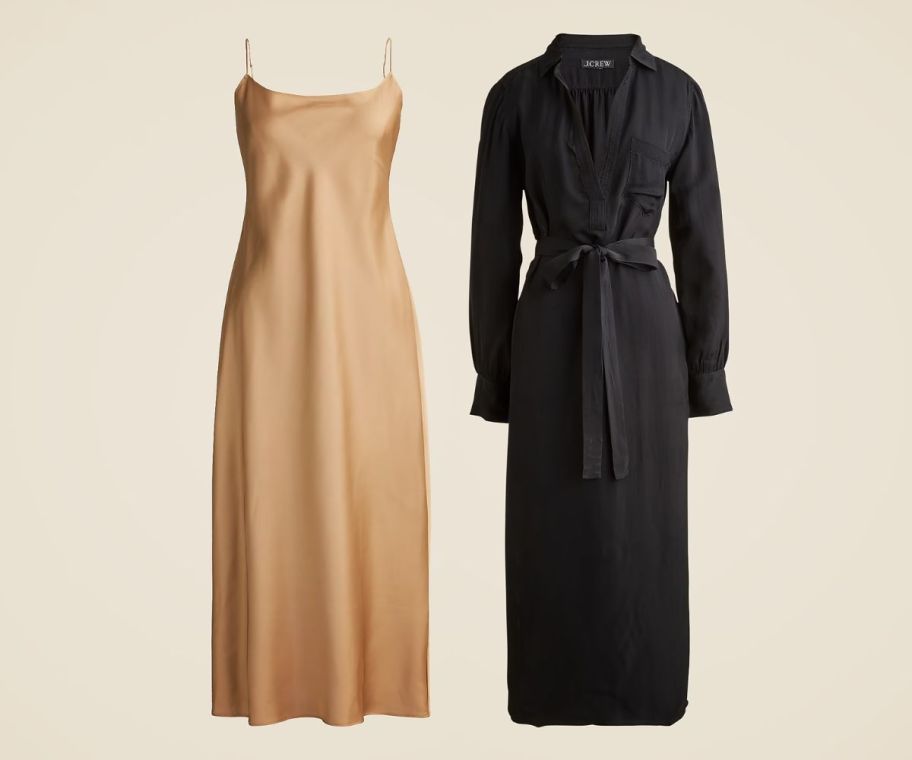 2 maxi length jcrew dresses