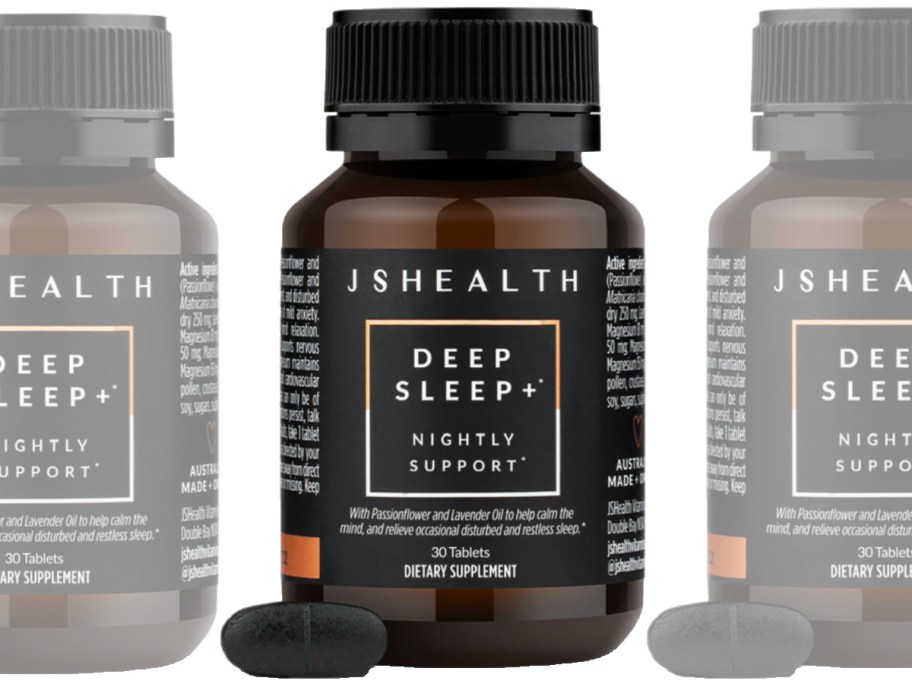 bottle of deep sleep supplement