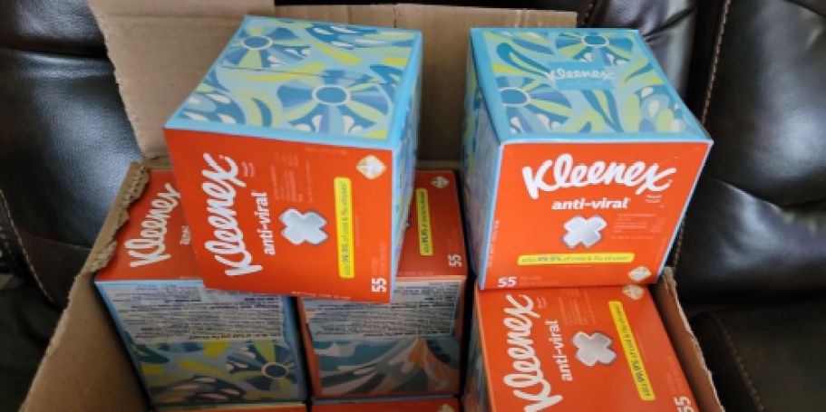 Kleenex Anti-Viral Tissues 18-Count Only $18.83 Shipped