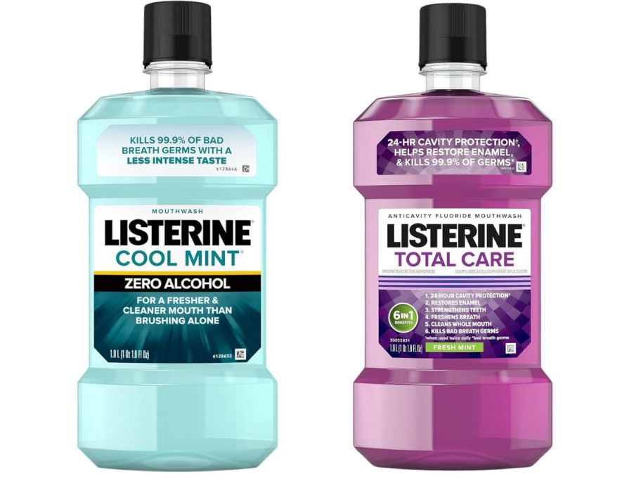 listerine liter stock images