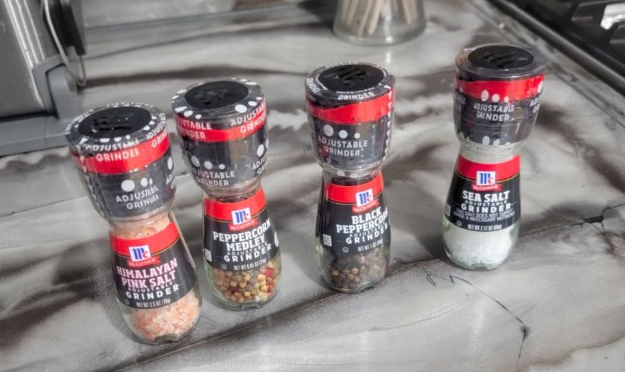 Four McCormick Salt & Pepper Grinders Only $6.99 Shipped on Amazon