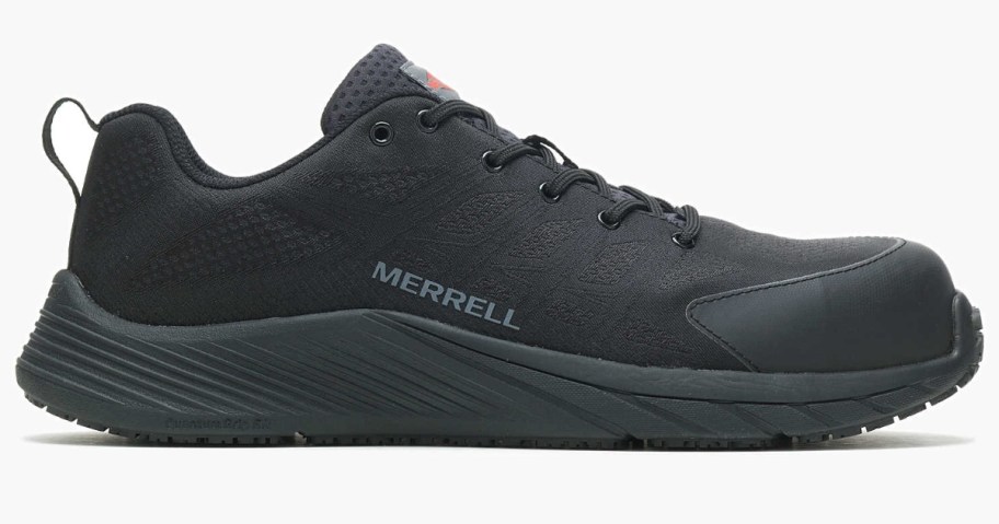 men's black Merrell work shoe