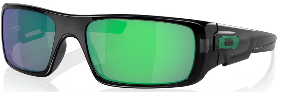 green and black oakley mens sunglasses stock image