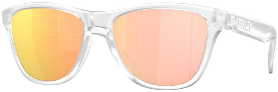 clear and rose gold kids oakley sunglasses 