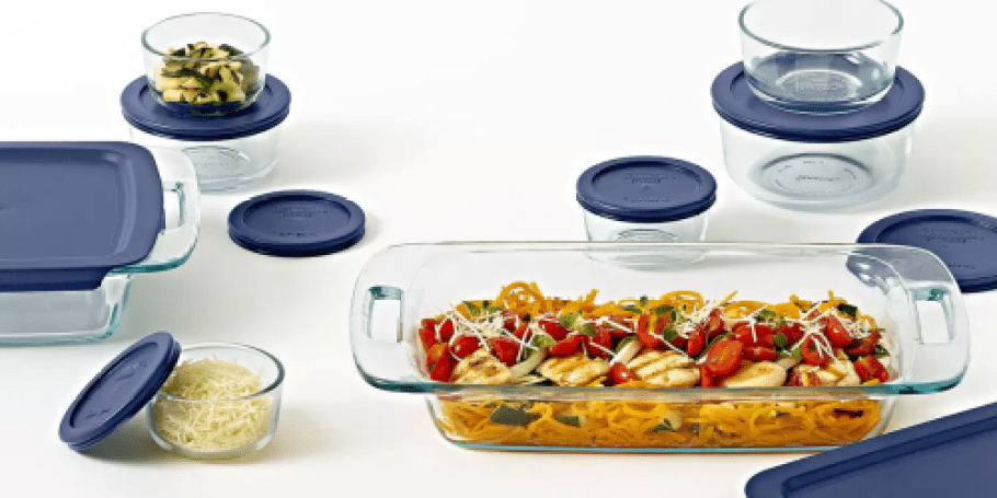 Pyrex 16-Piece Bake N Store Glass Storage Set Just $35.99 on Kohls.online (Reg. $65)