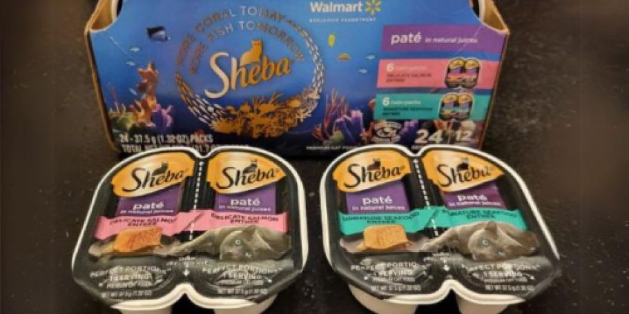 Sheba Cat Food 12-Count Twin-Packs Only $8 on Walmart.online (24 Servings)