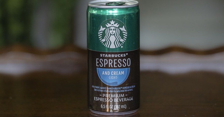 starbucks espresso can on table