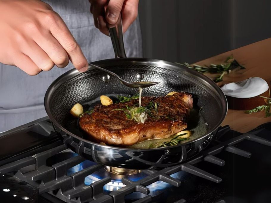 Up to 75% Off T-Fal Cookware on Macys.online | Hybrid Mesh Stainless Steel Pan Just $26 Shipped