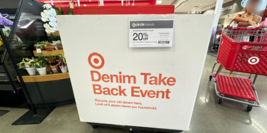 Last Chance! Target Denim Take Back Event | Recycle Your Old Jeans & Get 20% Off New Styles