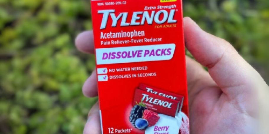 Tylenol Extra Strength Dissolve Packs 12-Count Only $1.83 Shipped on Amazon