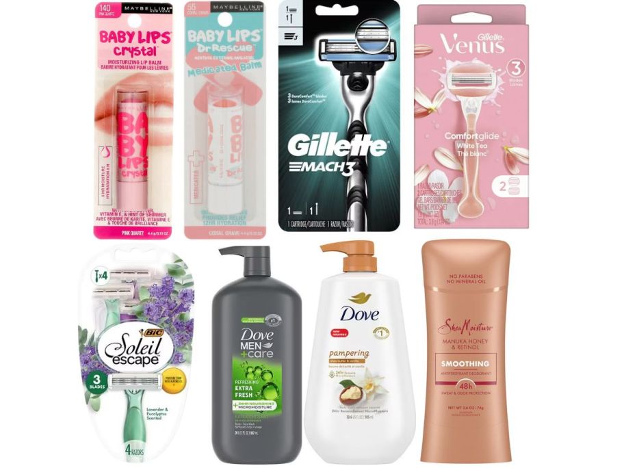 walgreens beauty items on white background 