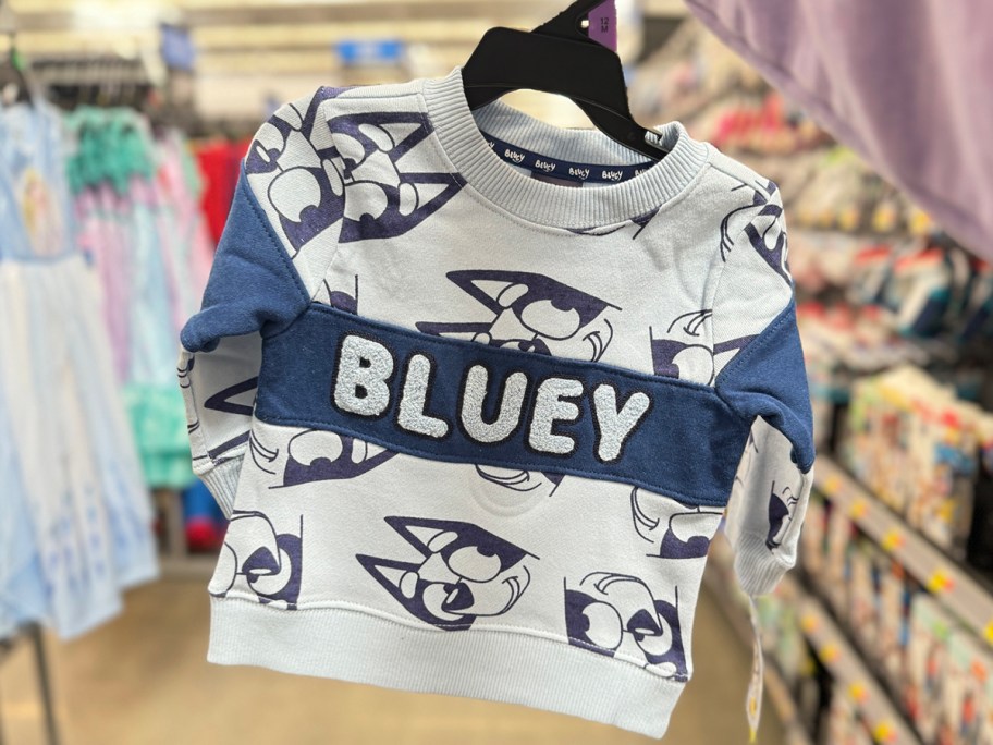 A Bluey t-shirt at Walmart