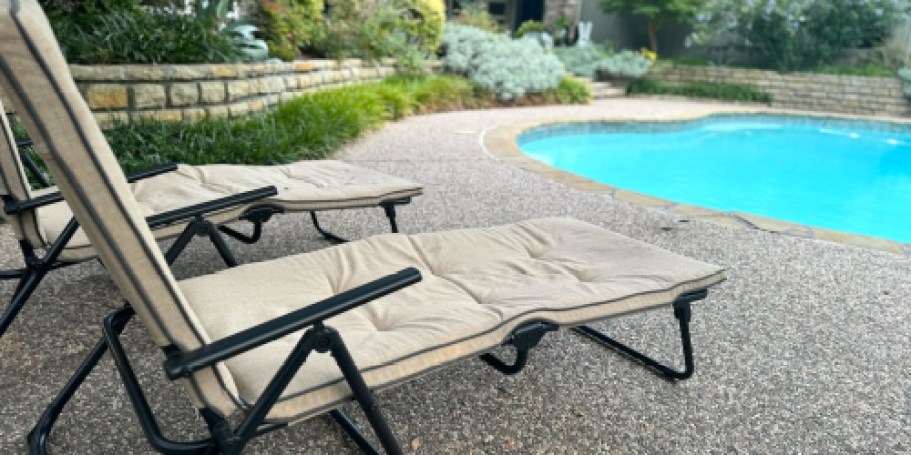 Get 50% Off Walmart Patio Furniture (Collin’s Foldable Chaise Lounge Just $54 Shipped!)