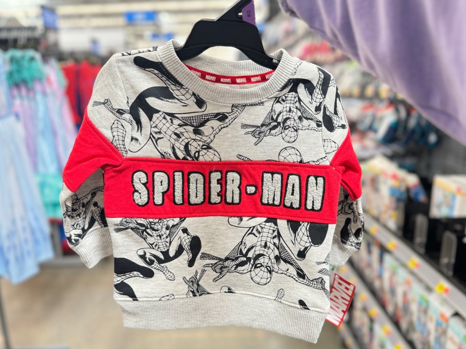 A Spiderman t-shirt at Walmart