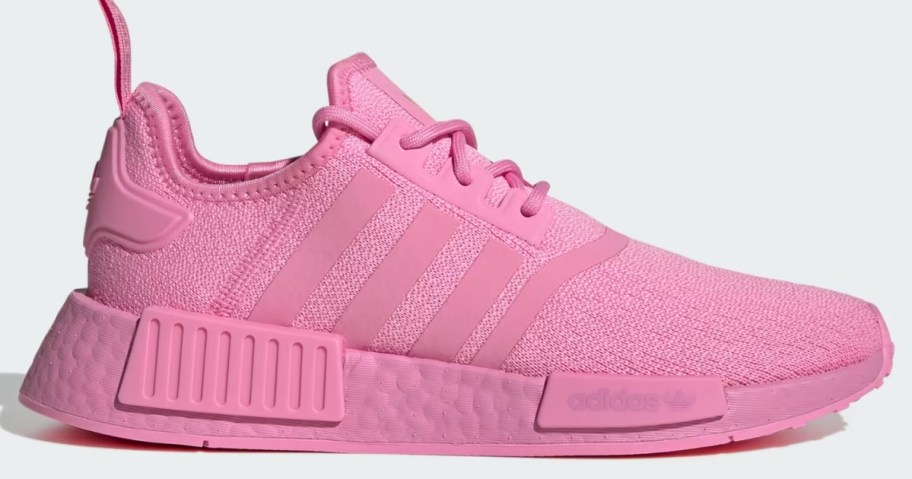 bright pink women's adidas shoe