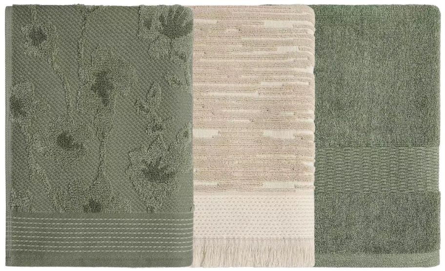 3 sonoma textured bath towels stock image