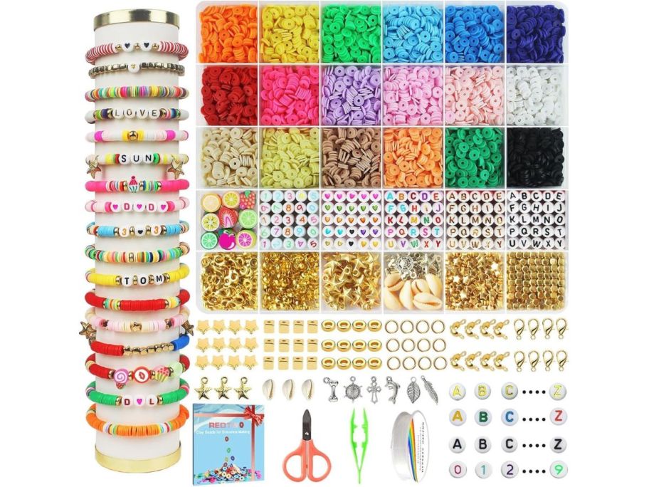 5,100-Piece Clay Bead Bracelet Making Kit