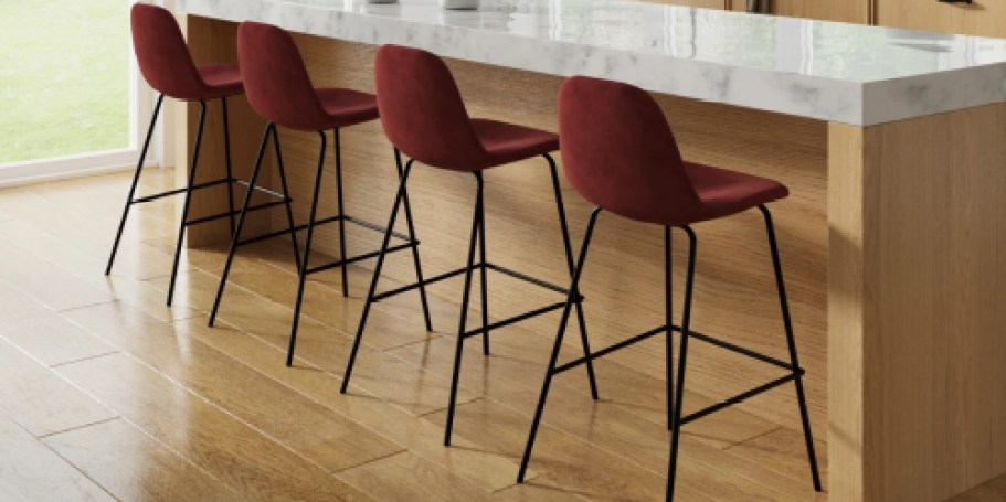 Upholstered Barstools 2-Pack ONLY $53 Shipped on Wayfair.online (Reg. $257)