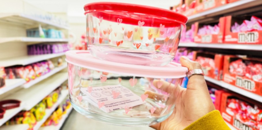 NEW Anchor Hocking Valentine’s Day Glass Food Containers from $5.99 on Target.online