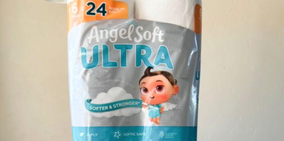 Angel Soft Ultra Toilet Paper 6-Count Mega Rolls Only $3.74 Shipped on Amazon