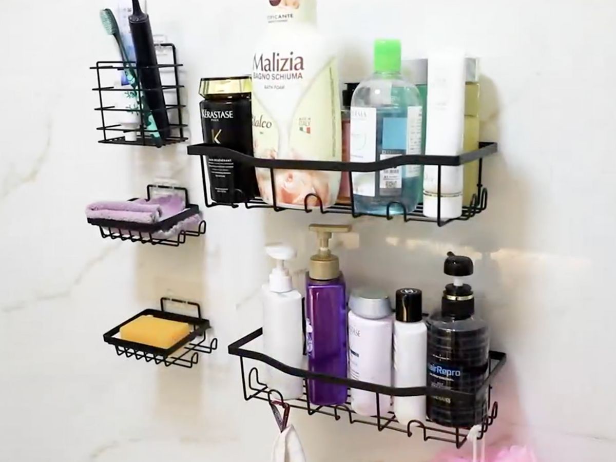 Shower Storage Caddy Shelves 8-Piece Set Only $8.49 on Amazon (Regularly $17)