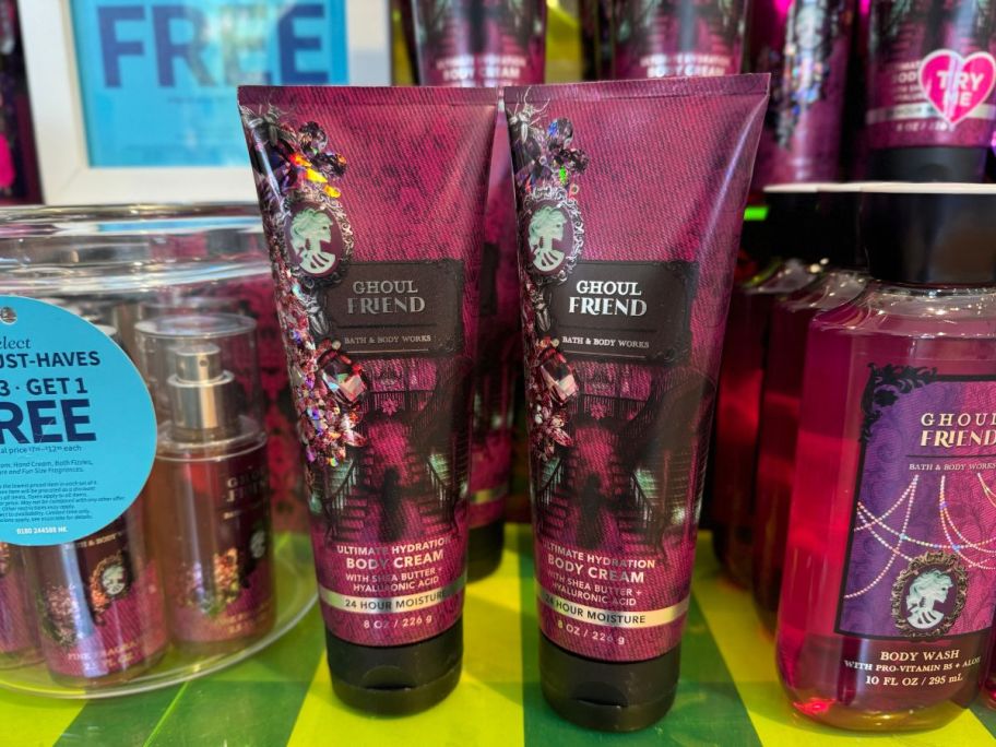 Bath & Body Works Body Cream on shelf in store