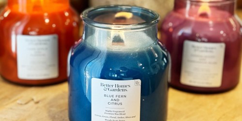 Better Homes & Gardens Wood Wick Candles ONLY $5 on Walmart.online (Several Team Members Bought These!)