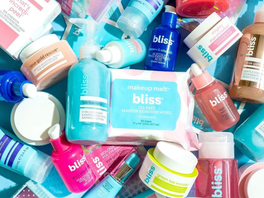 lots of bliss skin care products