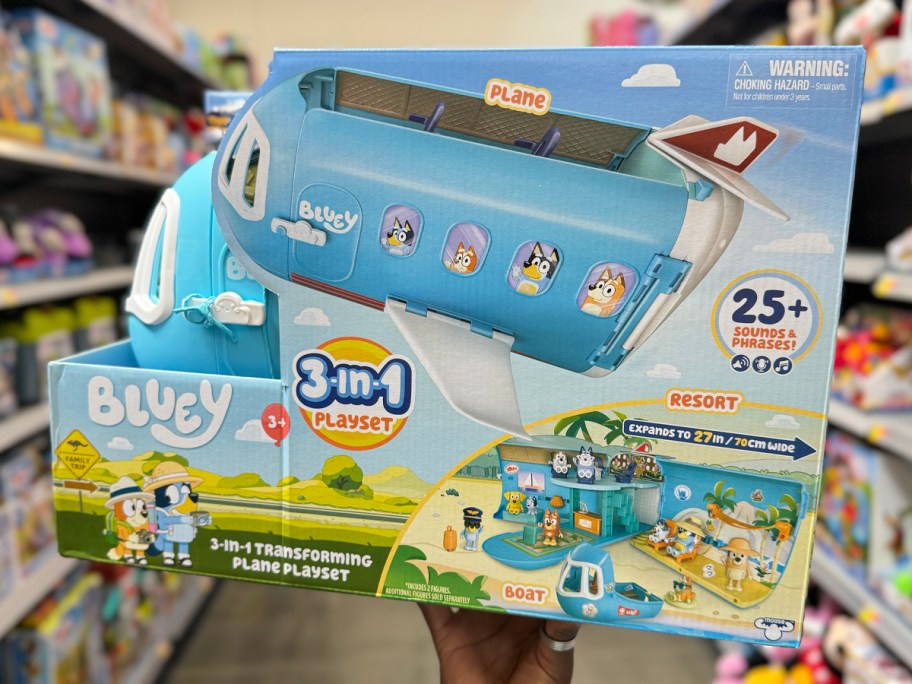 Bluey 3-in-1 Transforming Plane Playset