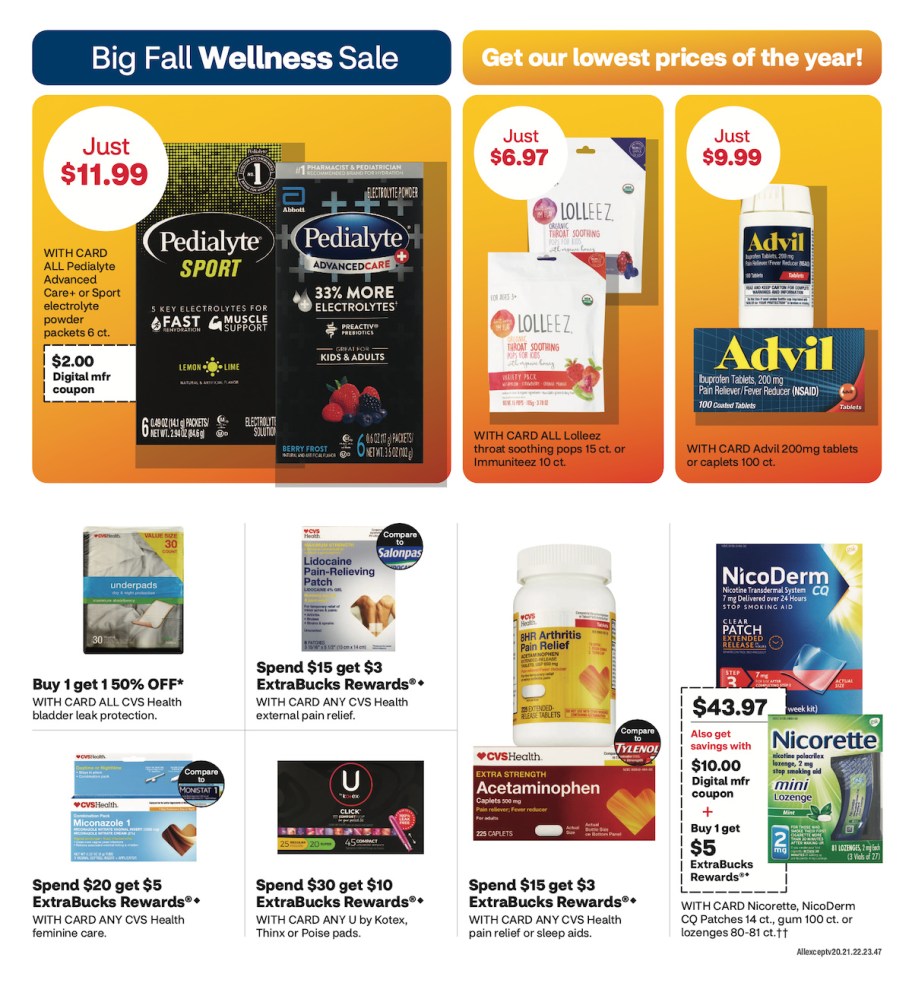 page from CVS ad