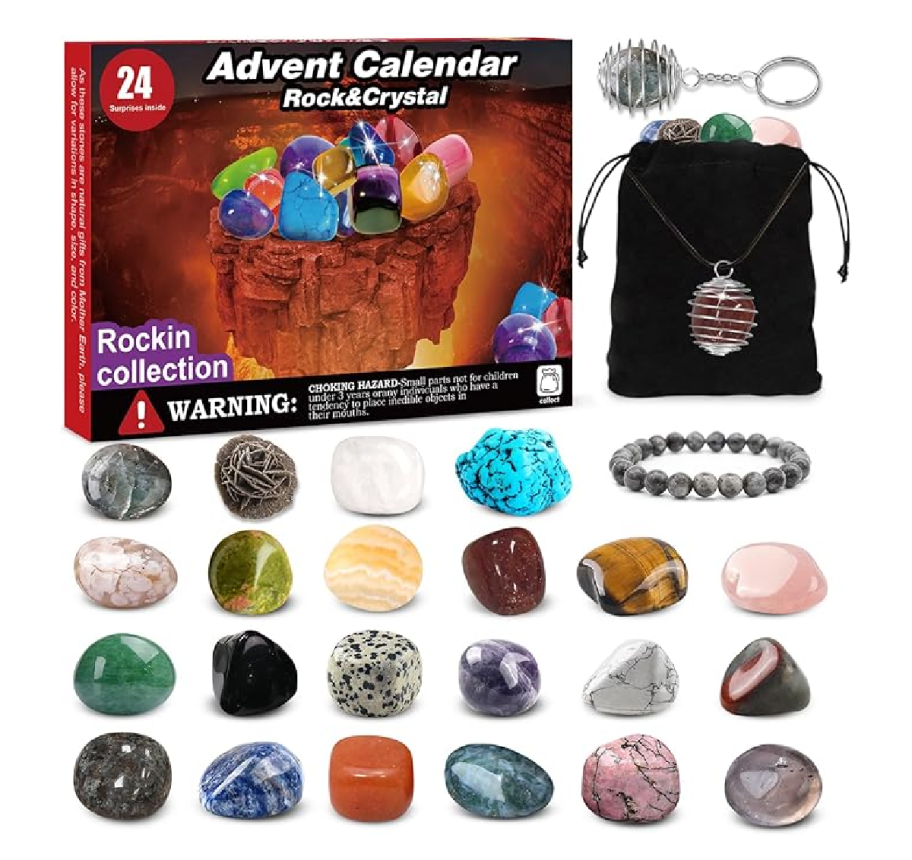 a rock & crystal Advent Calendar for 2024 from Amazon