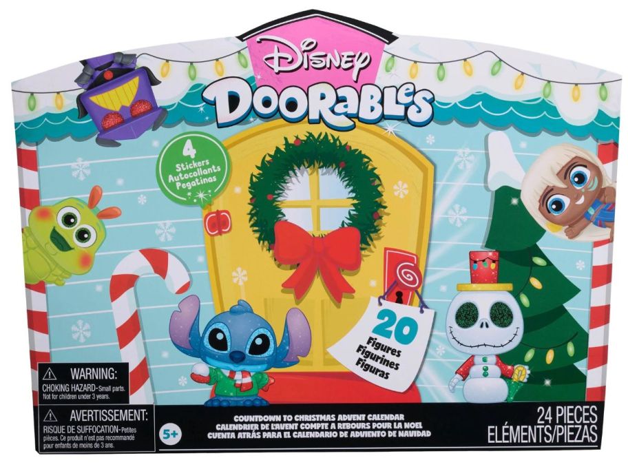 Disney Doorables Countdown to Christmas Advent Calendar stock image