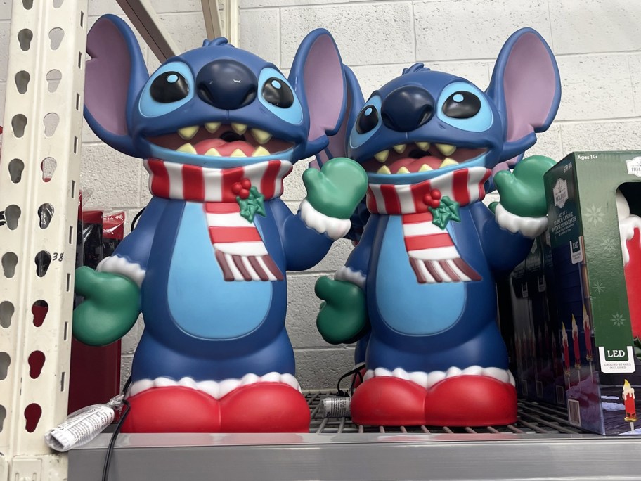 two stitch blow molds on store shelf