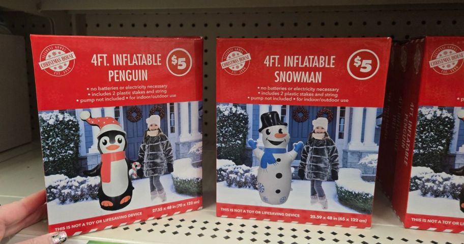 Dollar Tree Christmas inflatable Snowman