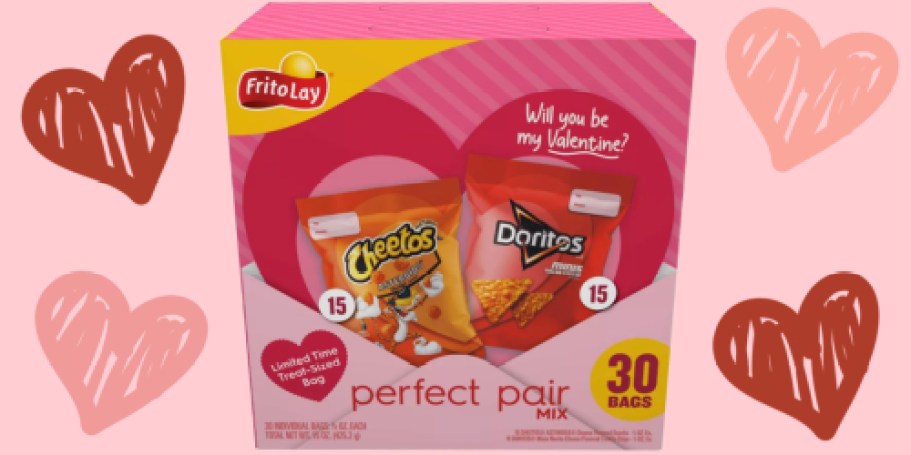 Frito-Lay Valentine Themed 30-Count Pack ONLY $9.99 at Target (Great for Classroom Parties)